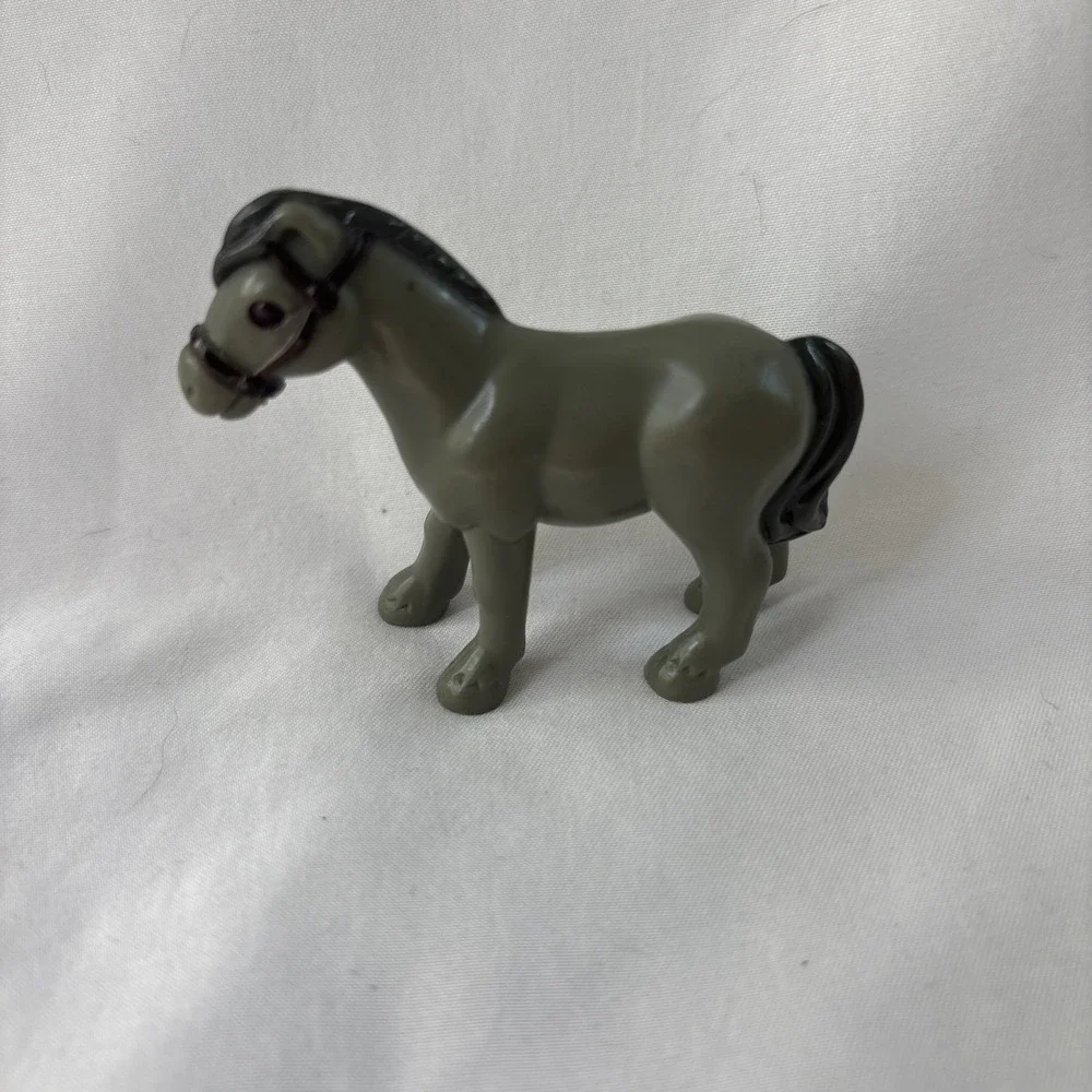 Lincoln Logs Oak Creek Lodge 857 Replacement Gray Horse‎ Animal Figure Western